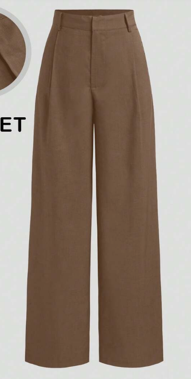Pantalón de tela marrón (T-M)